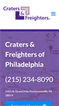 Mobile Screenshot of cratersandfreightersphilly.com