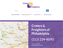 Tablet Screenshot of cratersandfreightersphilly.com